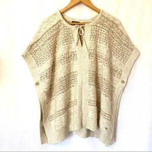 PONCHO VEST Eddie Bauer BOHO Bohemian M/L